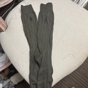 Polo by Ralph Lauren Men's Olive Dress Socks